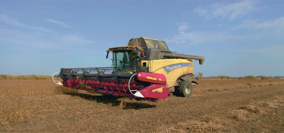 Жатка для уборки сои ЖЗС